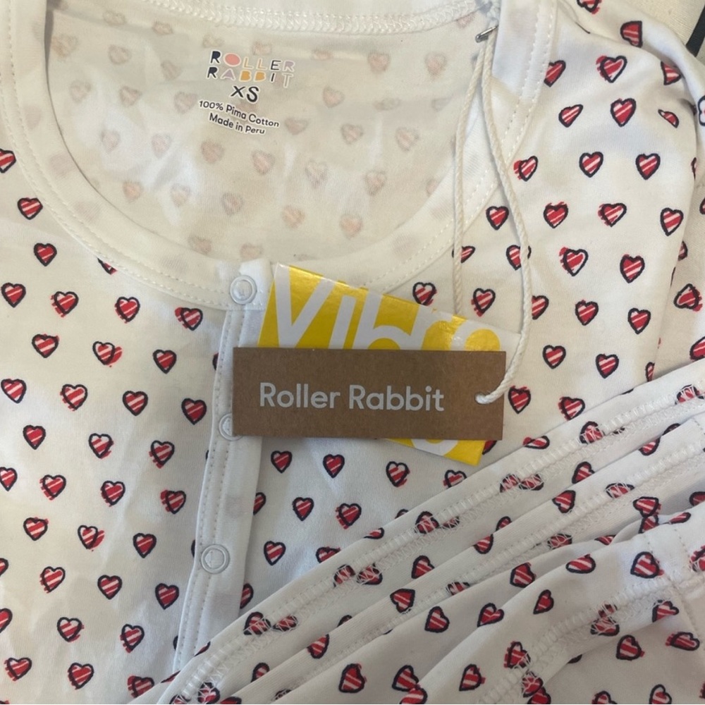 Roller Rabbit size XS long sleeve Pajama pant set new with tags